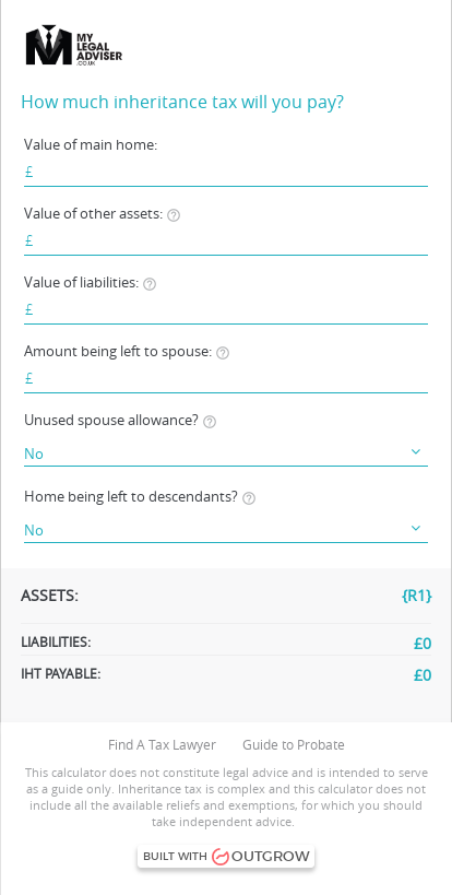 How Much Is Tax >> Inheritance Tax Calculator How Much Tax Is Payable Mylegaladviser How Much Is Tax >> Inheritance Tax Calculator How Much Tax Is Payable Mylegaladviser